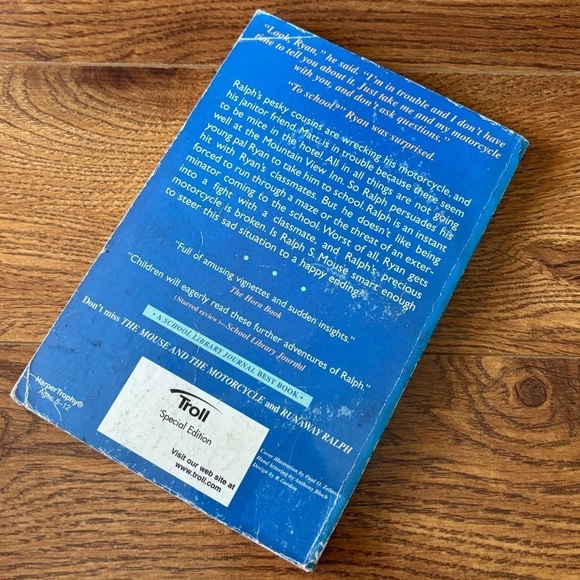 Ralph S. Mouse by: Beverly Cleary paperback book - Picture 3 of 3